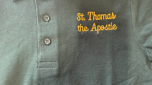 Green Embroidered Polo Shirt