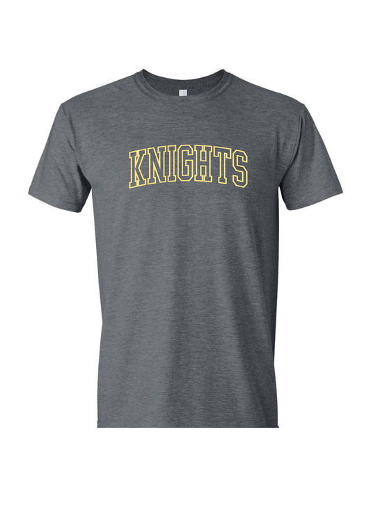 Unisex Knights Tee - Yellow Outline