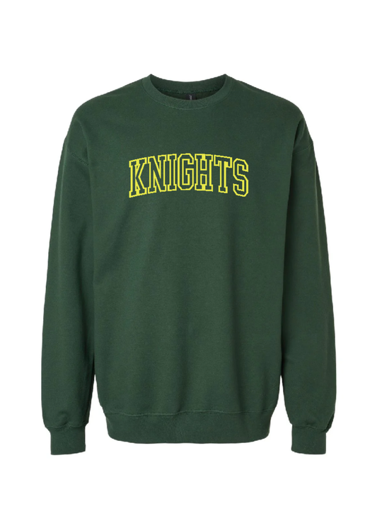 Unisex Knights Sweatshirt - Yellow Outline