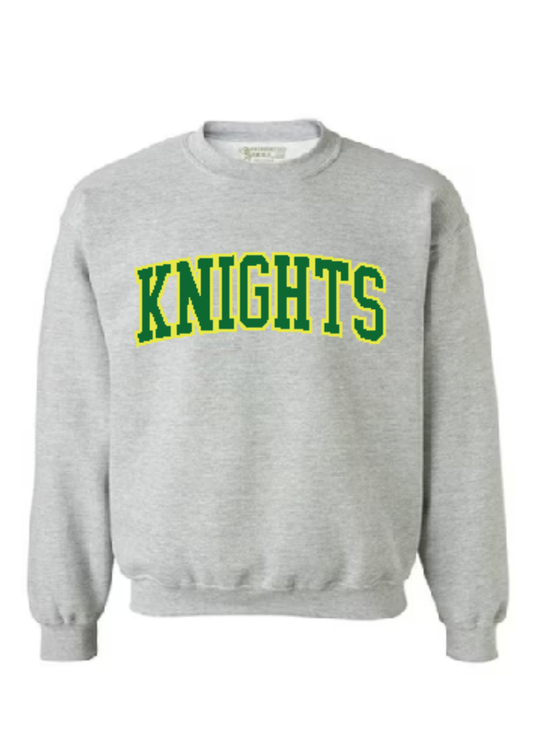 Unisex Adult  Knights Sweatshirt - Yellow + Green