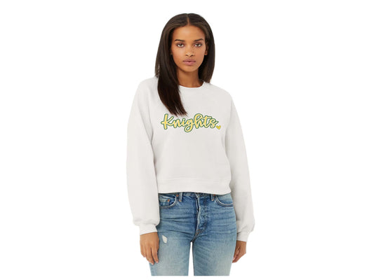 Women and Girls Crew Neck Sweatshirt Script Knights